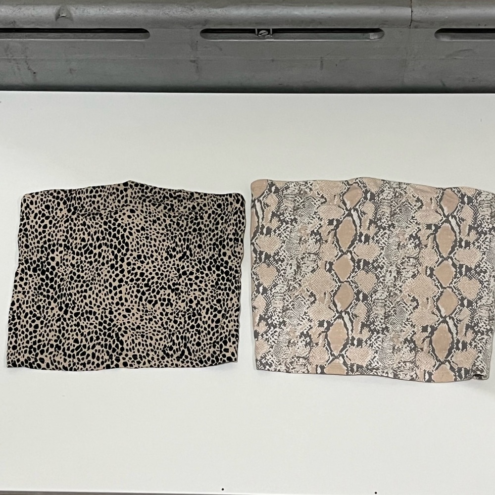 American Eagle Tube Top Set Animal Print